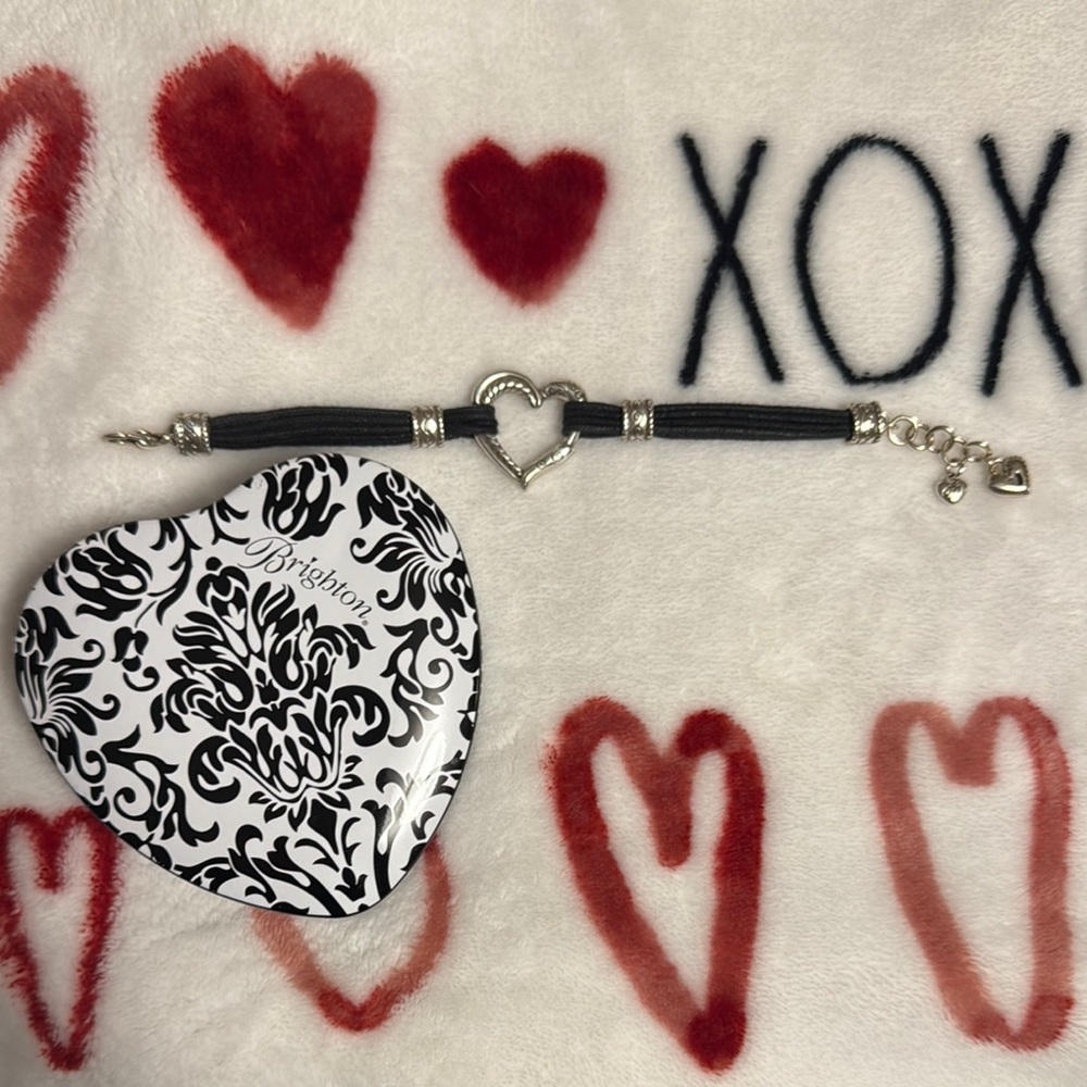 Auth. Brighton Heart Bracelet with Black and Silver